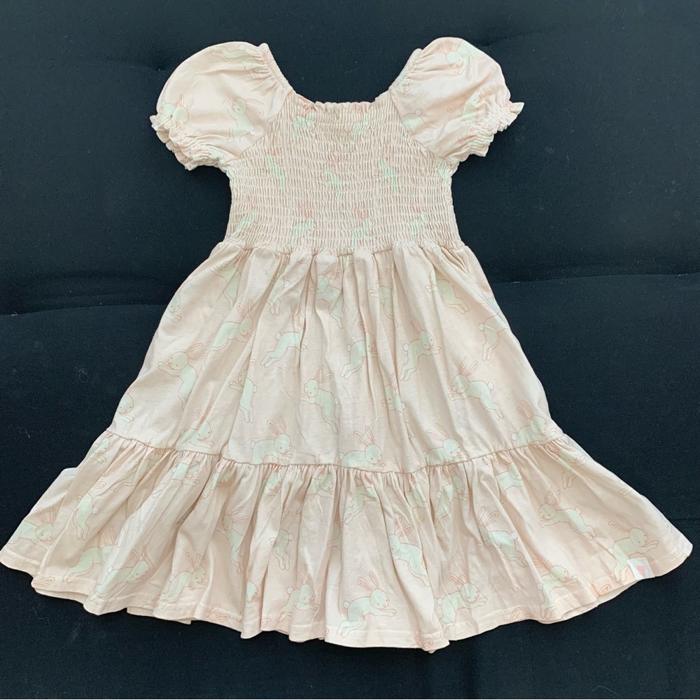 SweetHoney 5y Cream bunny Dress